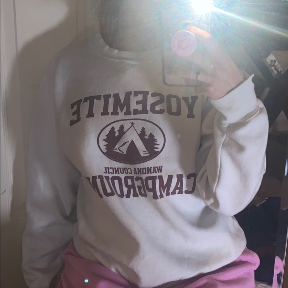 Brandy Melville Yosemite White Sweatshirt RARE